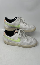 Load image into Gallery viewer, Nike Womens Court Vision Low White Green Lace-Up Sneaker Shoes Size 7