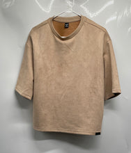 Load image into Gallery viewer, Manfinity Mens Brown Short Sleeve Round Neck Loose Pullover T-Shirt Size Small