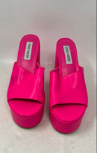 Load image into Gallery viewer, Steve Madden Womens Jungle Pink Open Toe Slip-On Platform Heels Size 8M