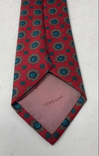 Load image into Gallery viewer, Vinuchi Mens Red Printed Adjustable Formal Pointed Tie One Size