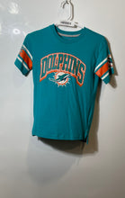 Load image into Gallery viewer, NFL Boys Blue Miami Dolphins Short Sleeve Crew Neck Pullover T-Shirt Size Small