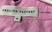Load image into Gallery viewer, English Factory Womens Pink Cotton Long Sleeve Button-Up Shirt Size M
