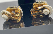 Load image into Gallery viewer, Authentic Swarovski Women's Gold-Tone Pavé Earrings
