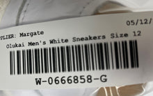 Load image into Gallery viewer, Olukai Mens Lae'Ahi Lī 'Ili 10455-WBWB White Leather Lace-Up Sneakers Shoes 12