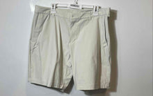Load image into Gallery viewer, Lululemon Mens Ivory Pockets Stretch Flat Front Chino Shorts Size 38