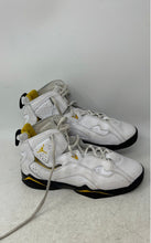 Load image into Gallery viewer, Nike Kids Air Jordan True Flight White Black Yellow Sneaker Shoes Size 5.5Y