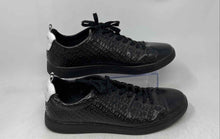Load image into Gallery viewer, Lacoste Mens Black White Low Top Lace-Up Sneaker Shoes Size 9.5