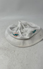 Load image into Gallery viewer, New Era Mens White NFL Miami Dolphins Team Court Sport Terry Bucket Cap Sz L/XL