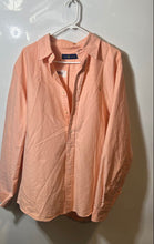 Load image into Gallery viewer, Ralph Lauren Mens Light Orange Cotton Long Sleeve Button-Up Shirt Size XL