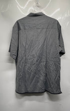 Load image into Gallery viewer, Perry Ellis Mens Gray Long Sleeve Collared Button-Up Shirt Size Large