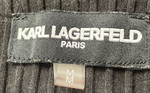Load image into Gallery viewer, Karl Lagerfeld Womens Black Square Neck Stretch Pullover Tank Top Size Medium