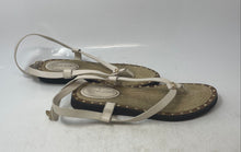 Load image into Gallery viewer, Coach Womens Gracey Beige Open Toe Flat Slingback Sandals Size 8.5