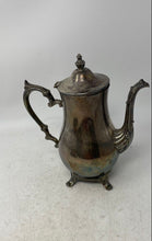 Load image into Gallery viewer, Vintage Wm. Rogers & Son Silver Plated Engraved Handle Four Footed Lidded Teapot