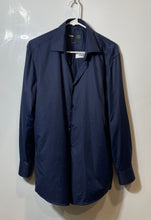 Load image into Gallery viewer, Hugo Boss Mens Dark Blue Slim Fit Long Sleeve Collared Dress Shirt Size L