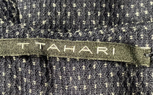 Load image into Gallery viewer, Tahari Womens Blue Printed Flat Front Pockets Straight Leg Dress Pants Size 14