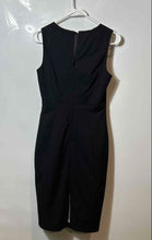 Load image into Gallery viewer, H&M Womens Black Sleeveless Round Neck Slit Back-Zip Sheath Dress Size 6
