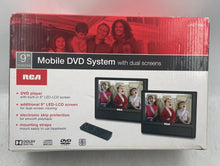 Load image into Gallery viewer, RCA DRC79982 Portable Mobile DVD System With Dual Screens & Remote Untested