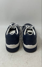 Load image into Gallery viewer, DKNY Mens Navy Blue Perforated Two-Tone Lace-Up Sneaker Shoes Size 9M