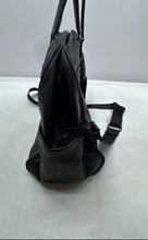 Load image into Gallery viewer, Steve Madden Unisex Black Leather Shoulder Strap Weekender Travel Duffle Bag
