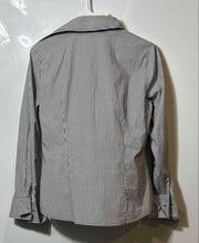 Load image into Gallery viewer, INC International Concepts Womens White Black Striped Button-Up Shirt Size 8