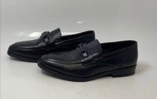 Load image into Gallery viewer, Restoration Boys Milo Black Faux Leather Horse Bit Loafer Dress Shoes Size 6 M