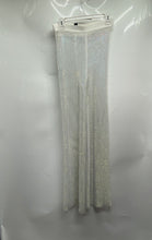 Load image into Gallery viewer, Forever 21 Womens White Sparkling Mesh Wide-Leg Beach Trouser Pants Size M