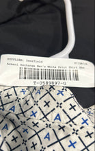 Load image into Gallery viewer, Armani Exchange Mens White Printed Short Sleeve Collared Button-Up Shirt Size M