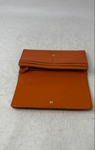 Load image into Gallery viewer, Michael Kors Womens Fulton Carryall Orange Leather Inner Divider Bifold Wallet