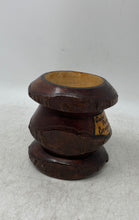 Load image into Gallery viewer, Vintage Cabo Polonio Uruguay Wood Mortar Tableware Rustic Vessel Cup Container