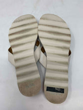 Load image into Gallery viewer, Coach Womens Shelly A00960 White Brown Slip-On Flip-Flop Sandals Size 8.5 B