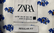 Load image into Gallery viewer, Zara Mens Multicolor Printed Short Sleeve Regular Fit Button-Up Shirt Size M
