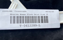 Load image into Gallery viewer, Mossimo Womens Black Leather Button Front Straight & Pencil Skirt Size 10