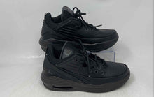 Load image into Gallery viewer, Nike Kids Air Jordan Max Aura 5 Black Leather Lace-Up Running Shoes Size 5Y