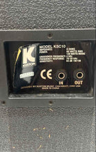 Load image into Gallery viewer, Set Of 2 Pcs Kustom Model KSC10 Black Stereo PA Monitor Speakers Not Tested