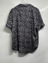 Load image into Gallery viewer, Victoria's Secret Womens Black Pink Graphic Logo Print Collared Pajama Top Sz XL