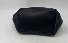 Load image into Gallery viewer, Elizabeth And James Womens Black Satin Bow Pleated Ring Handle Crossbody Purse
