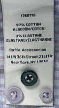 Load image into Gallery viewer, Duchamp Mens Purple Plaid Print Long Sleeve Spread Collar Dress Shirt Size 16 L