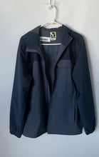 Load image into Gallery viewer, Voyager Mens Blue Gray Long Sleeve Full-Zip Hooded Windbreaker Jacket Size M