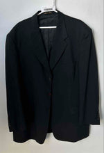 Load image into Gallery viewer, Cezan Mens Black Notch Lapel Pockets Single Breasted Three-Button Blazer No Size
