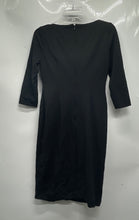 Load image into Gallery viewer, Calvin Klein Womens Black Back Zip 3/4 Sleeve Midi Sheath Dress Size 4