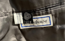 Load image into Gallery viewer, Authentic Yves Saint Laurent Mens Dark Gray Wool Blazer No Size Pit To Pit 23''
