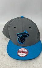 Load image into Gallery viewer, New Era Mens Blue Gray 9FIFTY Miami Heat NBA Snapback Cap One Size