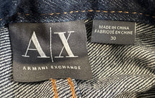 Load image into Gallery viewer, Armani Exchange Mens Blue Denim Dark Wash Pockets Straight Leg Jeans Size 30