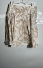 Load image into Gallery viewer, Banana Republic Womens Beige Abstract Floral Print High Waist Pleated Skirt Sz 8