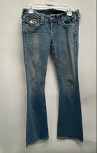 Load image into Gallery viewer, True Religion Womens Blue Medium Wash Low-Rise Bootcut Jeans Size 27