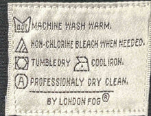 Load image into Gallery viewer, London Fog Mens Black Long Sleeve Limited Edition Belted Trench Coat Size 44L