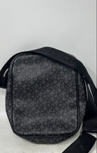 Load image into Gallery viewer, DKNY Womens GIGI Black Monogram Double-Zipper Adjustable Strap Crossbody Bag