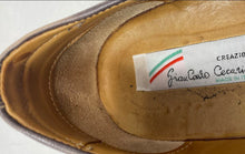 Load image into Gallery viewer, Giancarlo Cecarici Mens Dark Brown Leather Slip-On Loafer Shoes Size 45