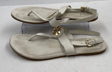 Load image into Gallery viewer, Authentic Tory Burch Womens Bryce White Slingback Sandals Size 8.5M Damaged