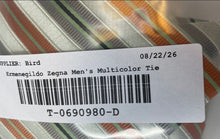 Load image into Gallery viewer, Ermenegildo Zegna Mens Multicolor Striped Adjustable Pointed Tie One Size